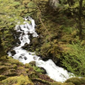 Beautiful waterfall en route to the summit