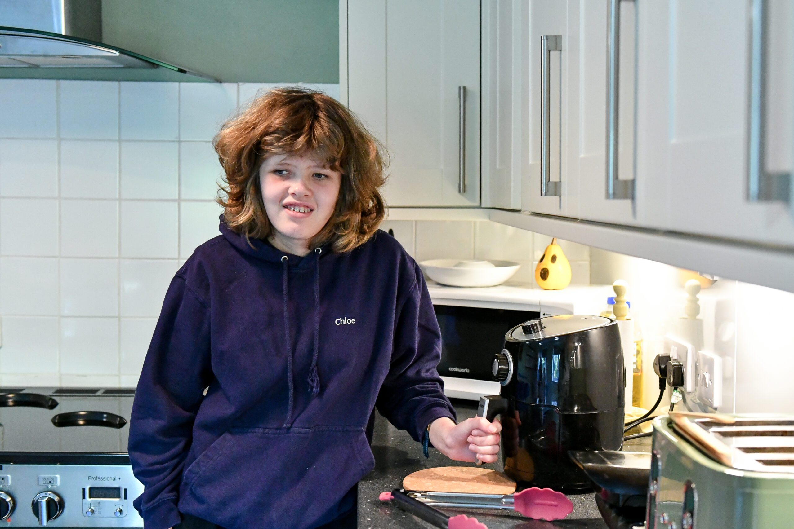 NCW Student with air fryer