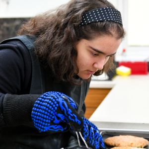 Image of a student cooking