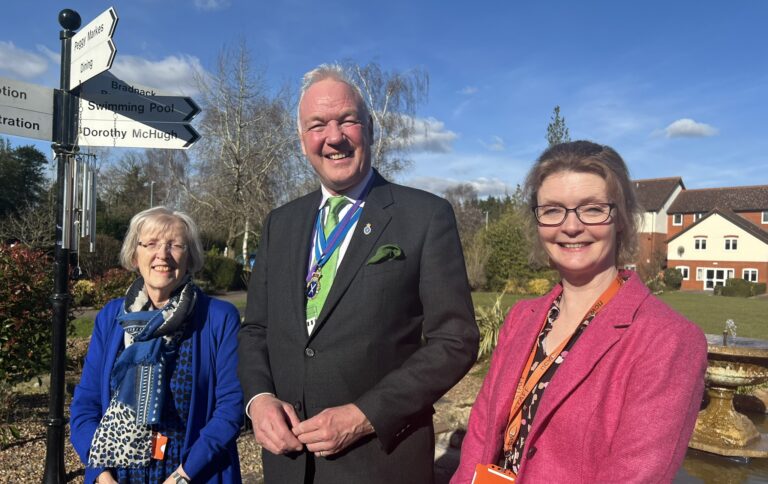 Photo of Pat Dyson, The High Sheriff of Worcestershire and Rachel Perks